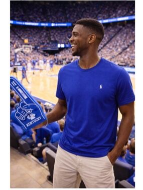 Polo Ralph Lauren Men’s Classic Royal Blue Jersey Crewneck T-Shirt Sz XXL